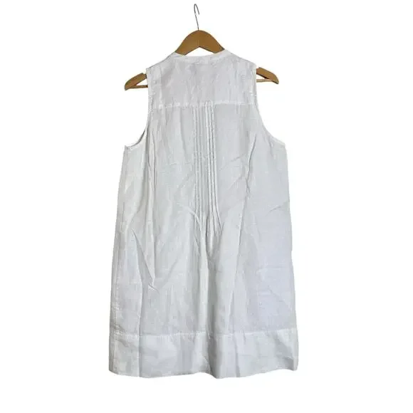 Quince 100% European Linen Sleeveless Swing Dress Women XS White NWT Quince 100% European Linen Sleeveless Swing Dress Women XS White NWT